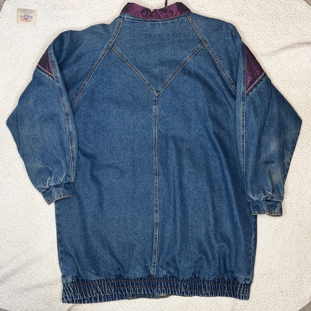 Vintage Current Seen Patchwork Denim Jacket: Size… - image 2